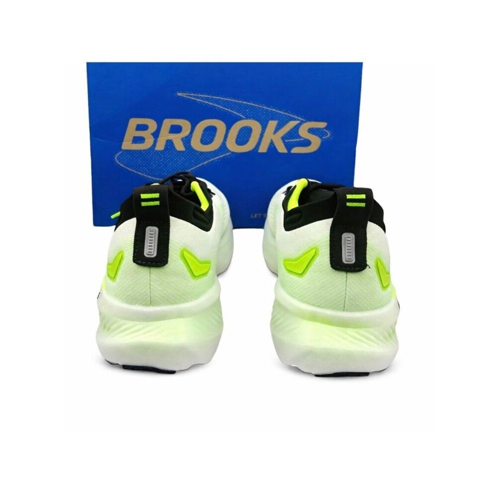 Brooks Glycerin 23 Men’s 12 D White Green Gecko Running Shoes NIB - Picture 8 of 9